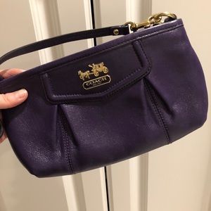 EGGPLANT COACH WRISTLET [new w/o tags]